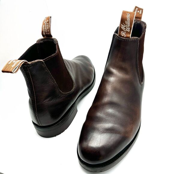 RM Williams Gardener Boots Brown Leather Percy St 8.5G US 9.5 Y2K Near Mint - Picture 3 of 12